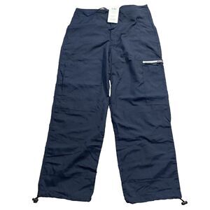NWT Vintage Nautica Sport Tech lined nylon zip-off wind pants Medium Brand New